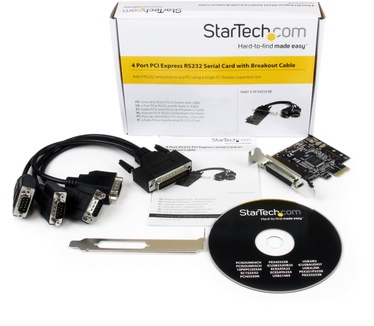 Startech.com 4-poort RS232 PCI Express Seri