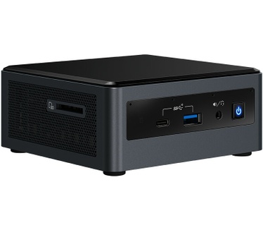 Intel NUC NUC10i7FNHN. Type behuizing: UCFF, Type product: Mini PC barebone. Ondersteunde geheugen types: DDR4-SDRAM, Aantal geheugenslots: 2, Maximum intern geheugen: 64 GB. Ondersteunde types opslag-drives: HDD & SSD, Opslag schijf-interface: M.2, SATA