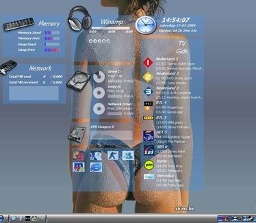 Samurize desktop (resized)