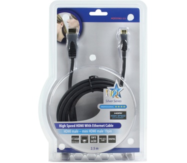 HQ Products 2.5m HDMI - mini HDMI 1.4 M/M