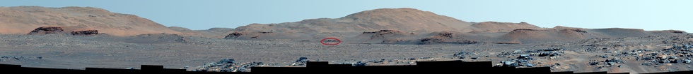 'Spekreepje' in de Jezero-krater. Foto © NASA/JPL-Caltech/ASU/MSSS