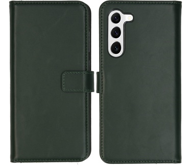 Selencia Echt Lederen Bookcase Samsung Galaxy S23 - Groen