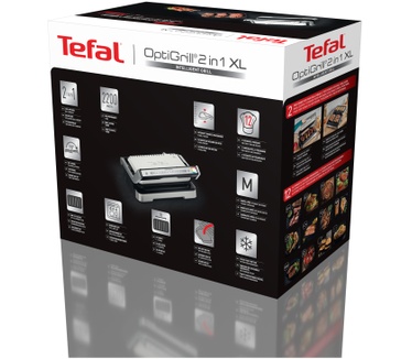 Tefal GC784D OptiGrill 4in1 XL GC784D intelligente grill voor complete maaltijden rvs