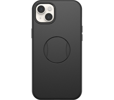 Otterbox OtterBox OtterGrip Symmetry hoes voor iPhone 14/iPhone 13 voor MagSafe, valbestendig, beschermhoes met ingebouwde grip, 3x getest volgens militaire standaard, antimicrobiële bescherming, Zwart