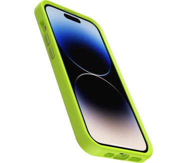 Otterbox OtterBox Symmetry+ hoesje voor iPhone 14 Pro Max met MagSafe, schokbestendig, valbestendig, dun beschermend hoesje, 3x getest volgens militaire standaard, Antimicrobieel, Lime all yours