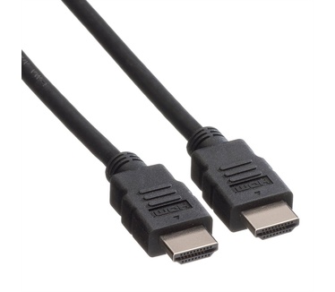 Roline HDMI High Speed kabel met Ethernet M-M, TPE, zwart, 1 m