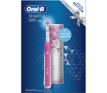 Oral-B Smart 4 -4500- Elektrische Tandenborstel Roze Powered by Braun