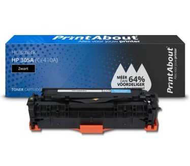 PrintAbout Huismerk HP 305A (CE410A) Toner Zwart