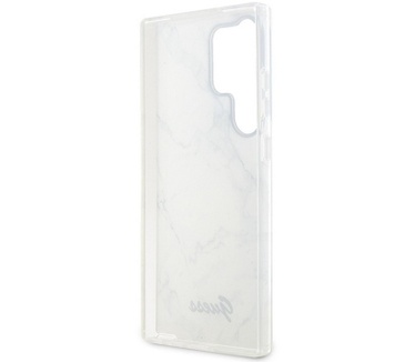 Guess Gold Marble Back Case Samsung Galaxy S23 Ultra (S918) - Wit Wit