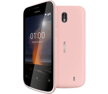 Nokia 1 Duo X-Press On Cover Dual Pack Roze en Geel