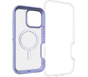 Otterbox Defender Series XT Clear voor MagSafe voor iPhone 16 Pro Max, Lavander Haze