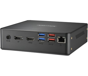 Shuttle Nano PC NC4010BAV2, Intel Celeron 7305, 8GB DDR4, 128GB M.2, 1x HDMI, 1x DP, 7x USB, 1x LAN, incl. VESA and stand