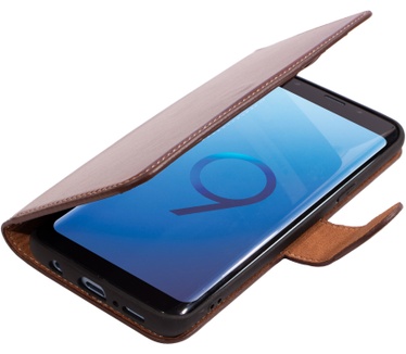 Mobiparts Excellent Wallet Case 2.0 Samsung Galaxy S9 Oaked Cognac