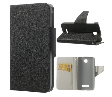 Kees Portemonnee Hoesje Alcatel One Touch Pop C7 - Zwart