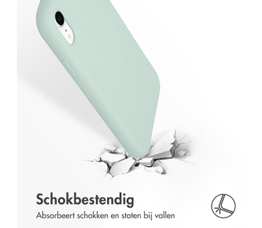 Accezz Liquid Silicone Backcover iPhone Xr - Sky Blue