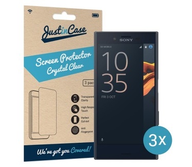 Just in Case Sony Xperia X Compact Screenprotector - 3 stuks - Crystal Clear