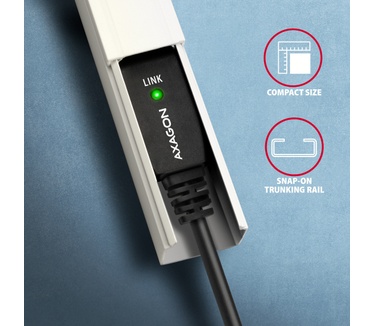 Axagon ADR-215B USB 2.0 A-M -> B-M active connecting/repeater cable 15m - Kabel - Digital/Daten