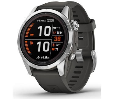 Garmin fēnix 7S Pro, Solar Edition Zilver (Grafiet)