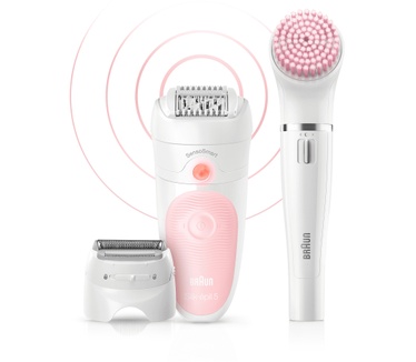 Braun Silk-épil Beauty Set 5 5-885 4-in-1 Epileerapparaat, Scheerapparaat, Trimmer, Gezichtsreiniger