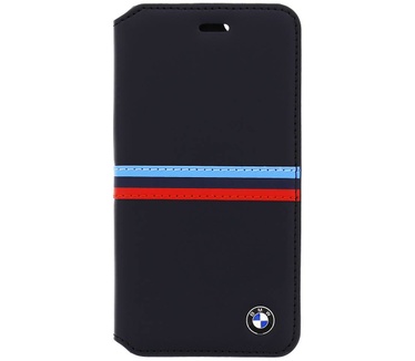 BMW Originele M-Sport Classic Collection Bookcase hoesje voor de Apple iPhone 6 / 6S - Donkerblauw (iPhone 6 / 6S) Zwart