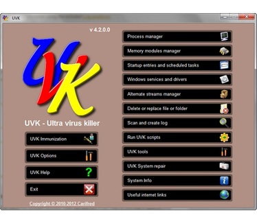 UVK 4.2.0.0 screenshot (481 pix)