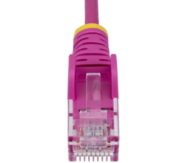 Startech.com 1m Dunne CAT6 Ethernet Kabel, Roze, Snagless, 100W PoE, UTP, LSZH, 28AWG Pure Koperdraad, Slim RJ45 Netwerk Patchkabel met Trekontlasting, Fluke Getest