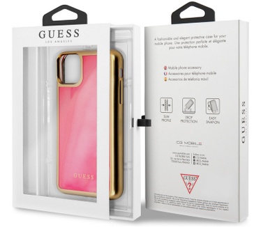 Guess Glow in the Dark Hard Case - Apple iPhone 11 (6.1") - Roze  Roze