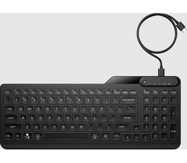 HP 405 Multi-Device Backlit Wired Keyboard
