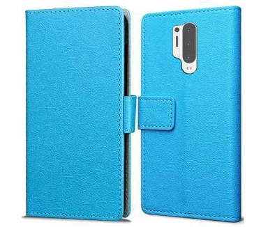 qMust OnePlus 8 Pro Wallet Hoesje Blauw