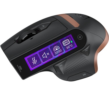 Turtle Beach Command Series MC7 draadloze 8K aanpasbare RGB-gamingmuis - Zwart, touchscreendisplay, oplaadstation, echte 8K-polling, Owl?Eye optische sensor 30K DPI, Bluetooth, optische schakelaars