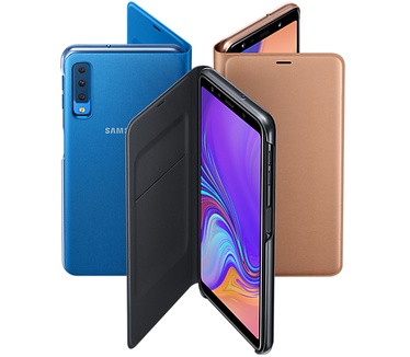 Samsung Galaxy A7 (2018) Wallet Cover (Galaxy A7 (2018)) Blauw