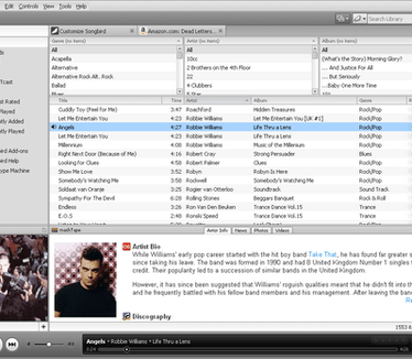 Songbird 1.0 screenshot (481 pix)