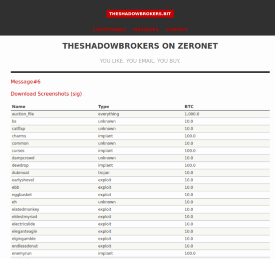 shadowbrokers december