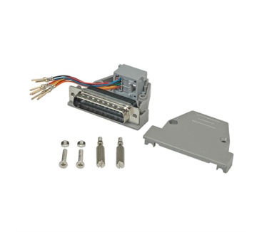 Roline Adapter DB25 M / RJ45 F, 8P/8C Grijs