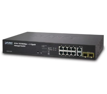 Planet FGSD-1022 8-poort 10/100Mbps - 2G TP/SFP Combo Managed Switch