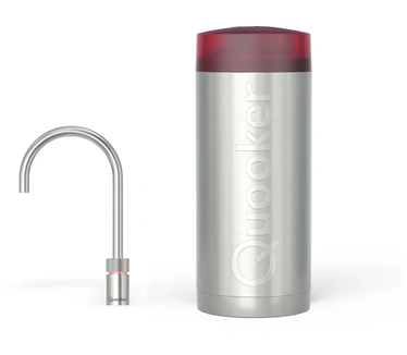 Quooker Nordic Single tap Round Roestvrij staal incl. COMBI reservoir