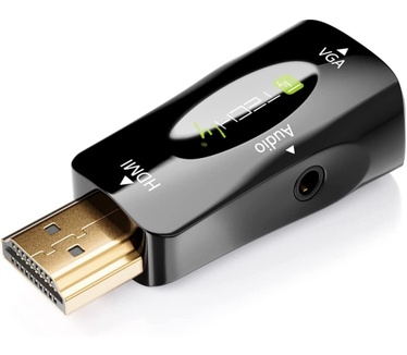 Techly IDATA HDMI-VGA2MABT Zwart
