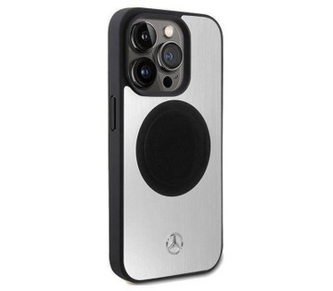 Mercedes-Benz Aluminium Back Case - iPhone 15 Pro (6.1") - Zilver Zilver