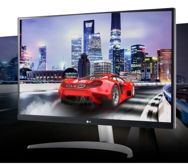 LG 27UP600-W Zilver, Zwart