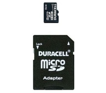Duracell MicroSDHC met SD-adapter 8GB