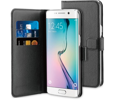 BeHello Samsung Galaxy S7 Edge Wallet Case Black