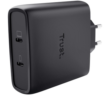 Trust Maxo GaN-oplader van 100 W met 2 USB-C-poorten