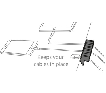 Ewent Desktop cable rack 2 x Zwart