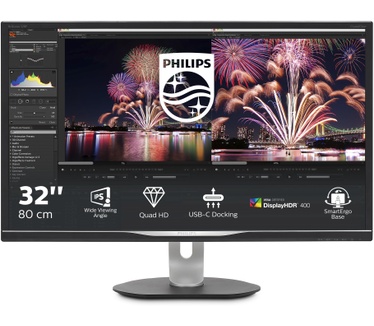Philips Brilliance 328P6AUBREB/00 Zwart