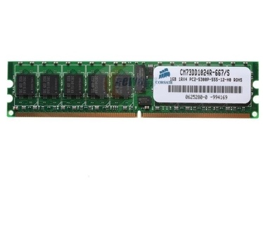1GB PC3200 DDR2 Reg. (Corsair CM73DD1024R-400/E)