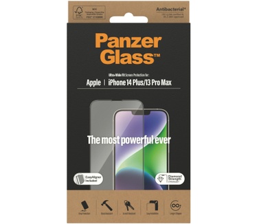 PanzerGlass Ultra-Wide Fit Apple iPhone (Apple - iPhone 14 Plus
Apple - iPhone 13 Pro Max)