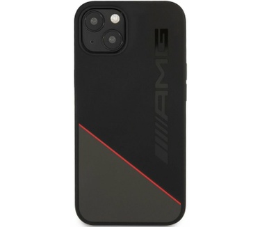 Mercedes-Benz Mercedes-AMG Silicone Two Tones iPhone 13 Mini (5.4") Zwart/Rood Rood