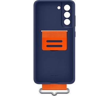 Samsung Galaxy S Galaxy S21 FE Silicone Cover met Strap Origineel - Blauw Blauw