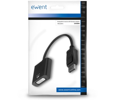 Ewent EW9846 DisplayPort naar DVI adapter Zwart