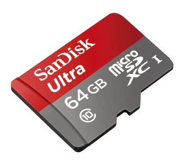 Sandisk microSDXC Class 10 UHS-I 64GB + SD-adapter
